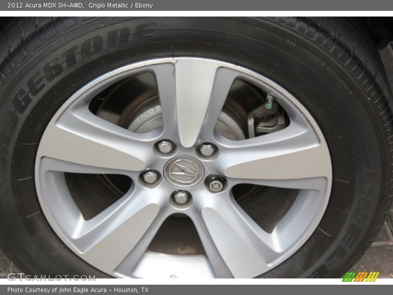 Grigio Metallic / Ebony 2012 Acura MDX SH-AWD