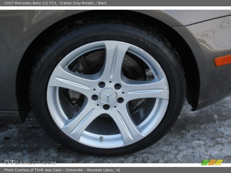 Granite Grey Metallic / Black 2007 Mercedes-Benz CLS 550