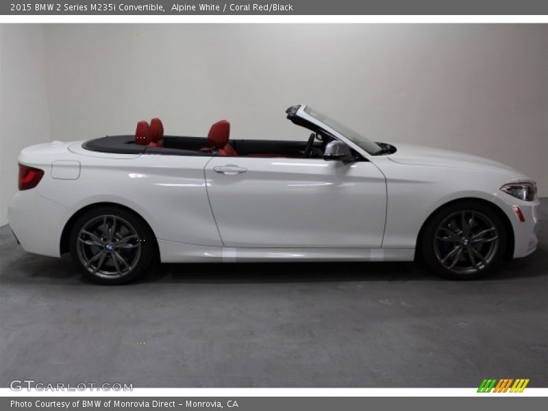 Alpine White / Coral Red/Black 2015 BMW 2 Series M235i Convertible
