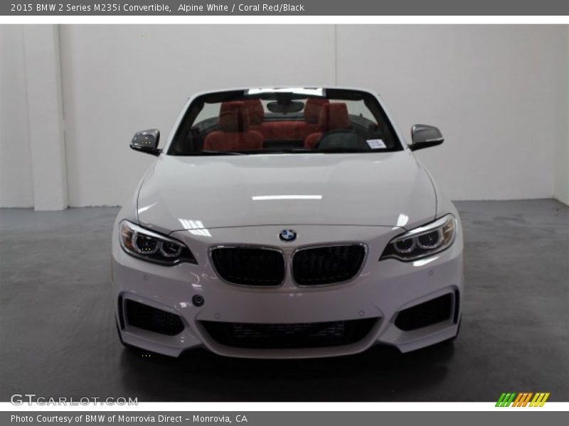 Alpine White / Coral Red/Black 2015 BMW 2 Series M235i Convertible
