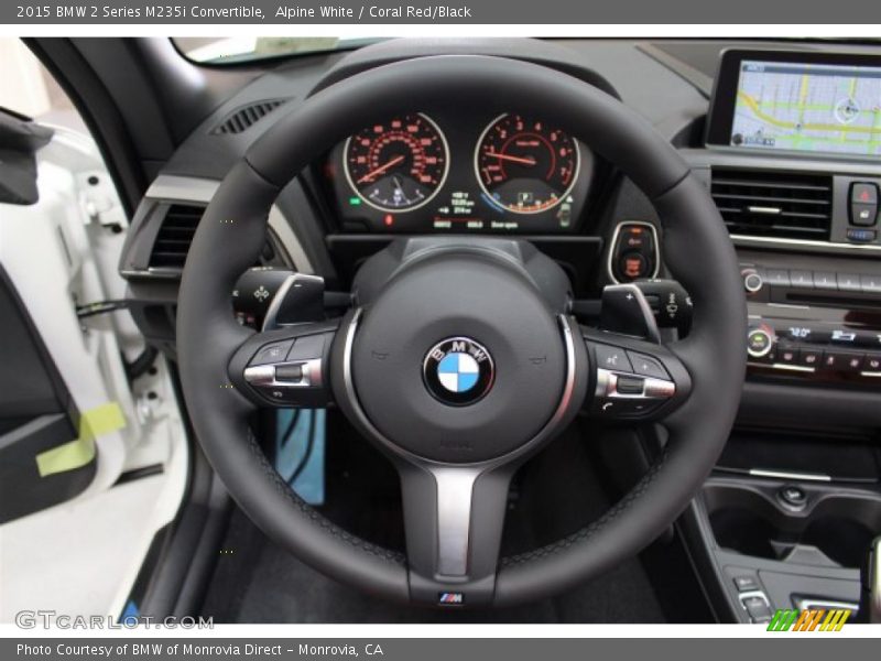 Alpine White / Coral Red/Black 2015 BMW 2 Series M235i Convertible