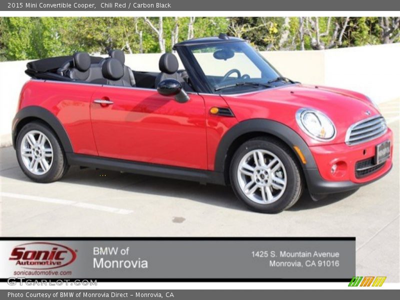 Chili Red / Carbon Black 2015 Mini Convertible Cooper