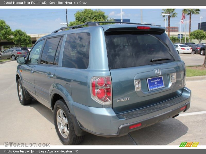 Steel Blue Metallic / Gray 2008 Honda Pilot EX-L 4WD