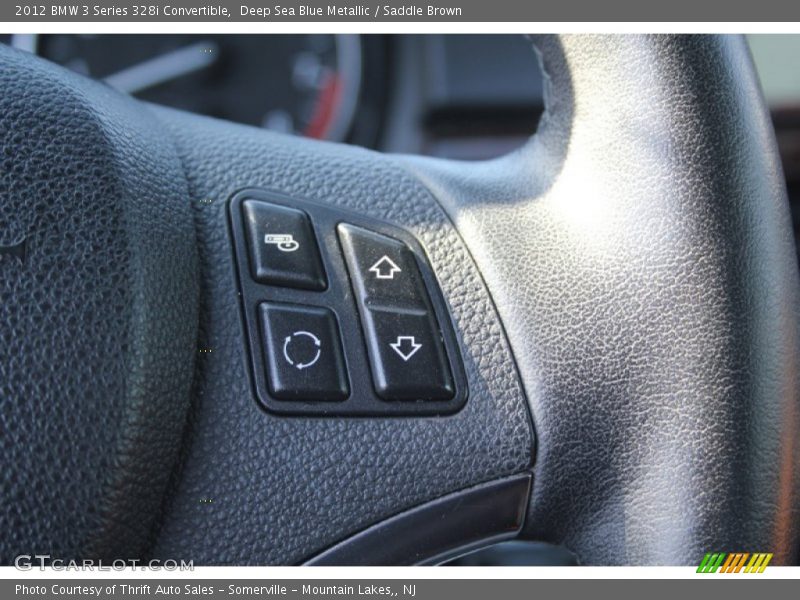 Deep Sea Blue Metallic / Saddle Brown 2012 BMW 3 Series 328i Convertible