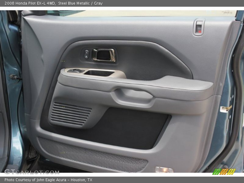 Steel Blue Metallic / Gray 2008 Honda Pilot EX-L 4WD