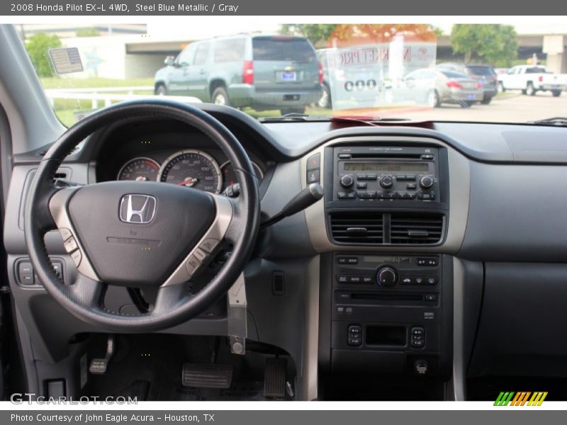 Steel Blue Metallic / Gray 2008 Honda Pilot EX-L 4WD