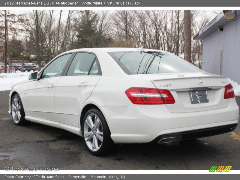 Arctic White / Natural Beige/Black 2012 Mercedes-Benz E 350 4Matic Sedan