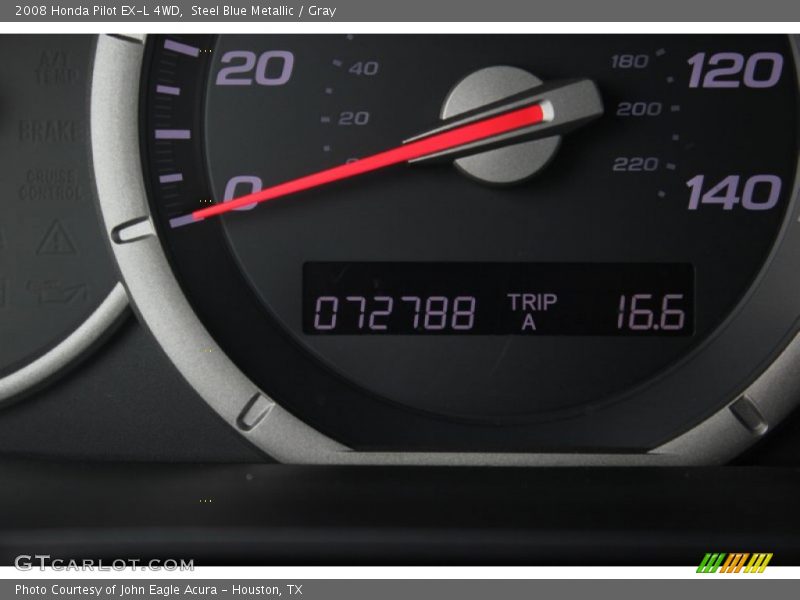 Steel Blue Metallic / Gray 2008 Honda Pilot EX-L 4WD