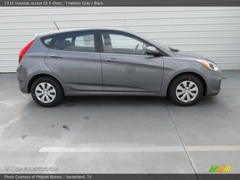 Triathlon Gray / Black 2015 Hyundai Accent GS 5-Door