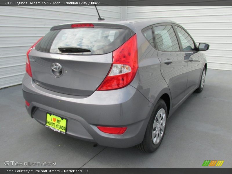 Triathlon Gray / Black 2015 Hyundai Accent GS 5-Door