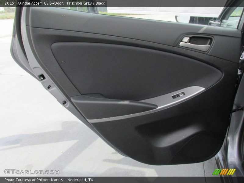 Triathlon Gray / Black 2015 Hyundai Accent GS 5-Door