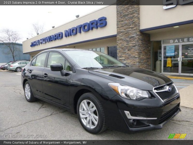 Crystal Black Silica / Ivory 2015 Subaru Impreza 2.0i Premium 4 Door