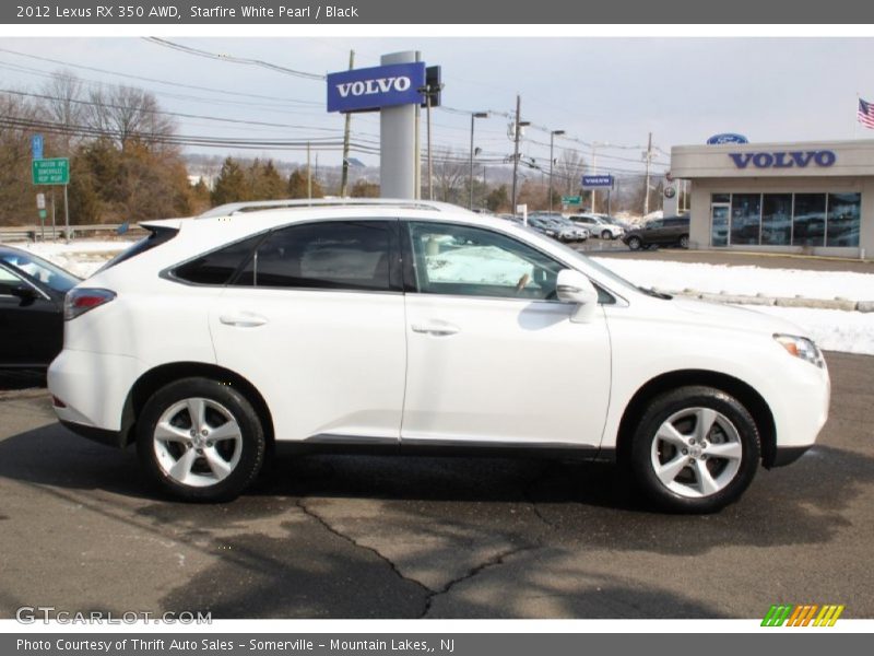 Starfire White Pearl / Black 2012 Lexus RX 350 AWD