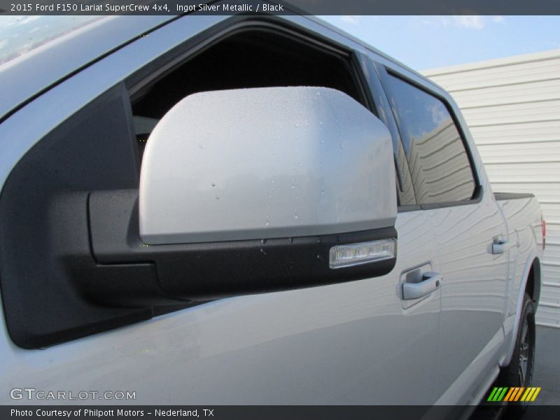 Ingot Silver Metallic / Black 2015 Ford F150 Lariat SuperCrew 4x4