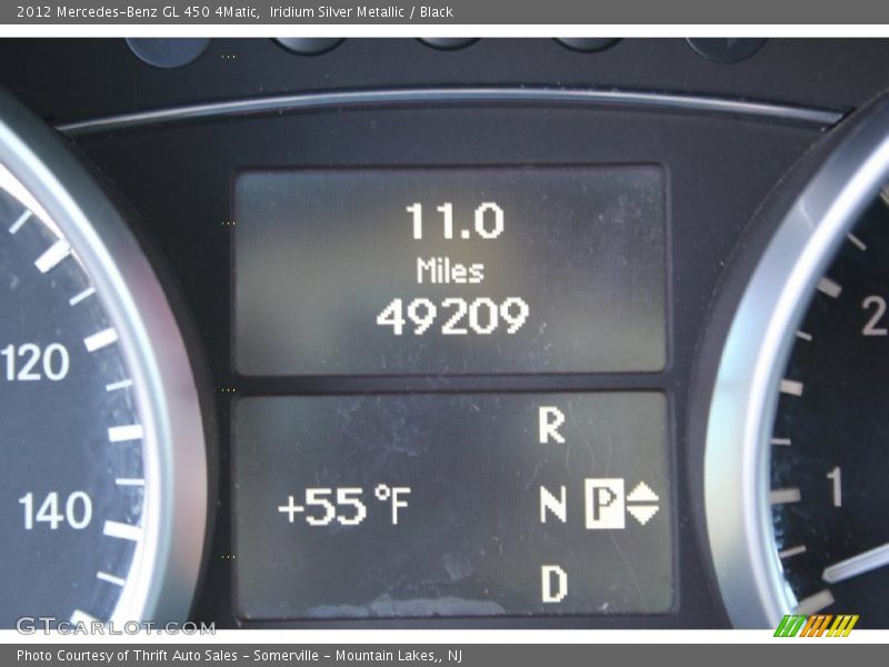 Iridium Silver Metallic / Black 2012 Mercedes-Benz GL 450 4Matic