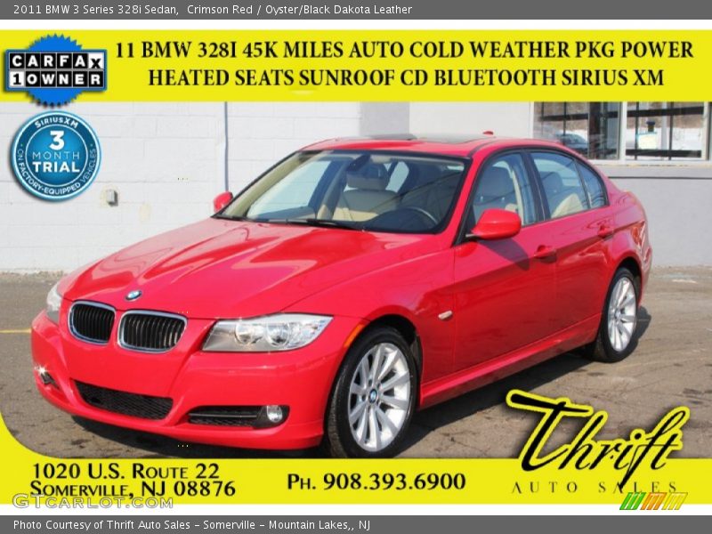 Crimson Red / Oyster/Black Dakota Leather 2011 BMW 3 Series 328i Sedan