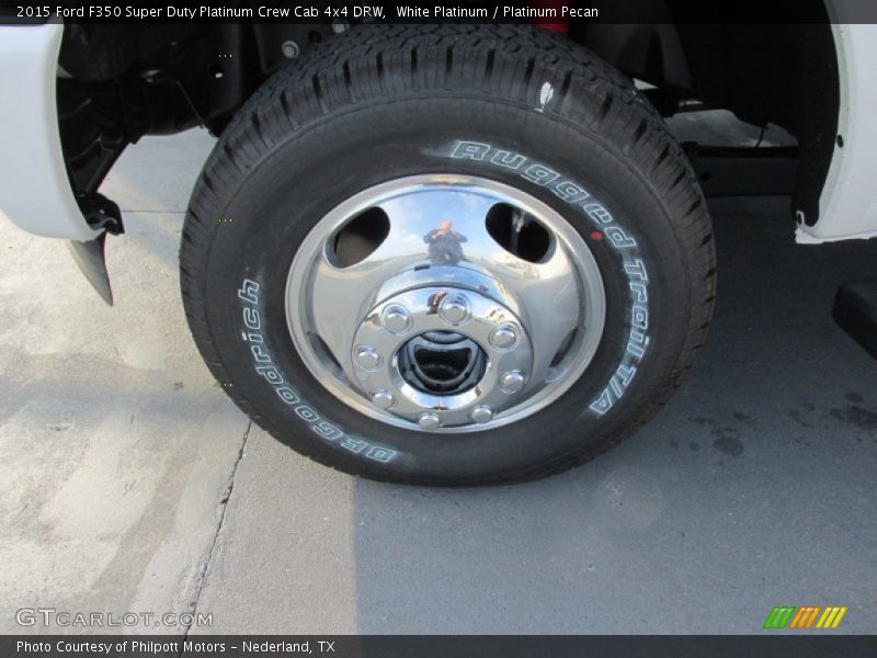 White Platinum / Platinum Pecan 2015 Ford F350 Super Duty Platinum Crew Cab 4x4 DRW