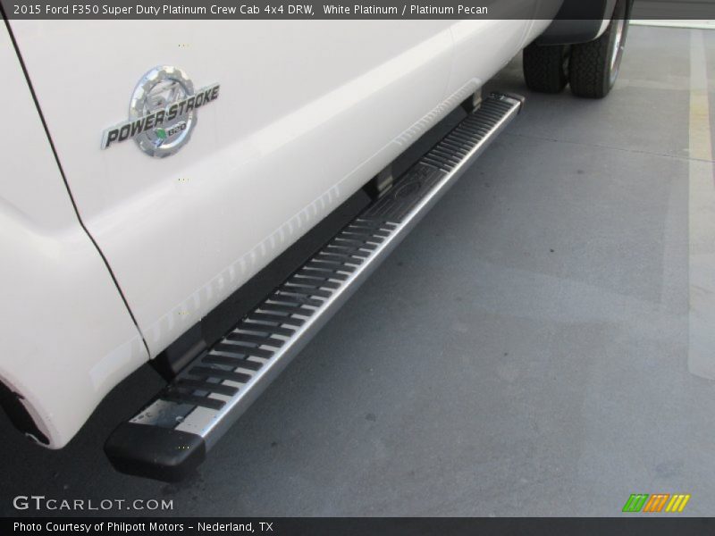 White Platinum / Platinum Pecan 2015 Ford F350 Super Duty Platinum Crew Cab 4x4 DRW