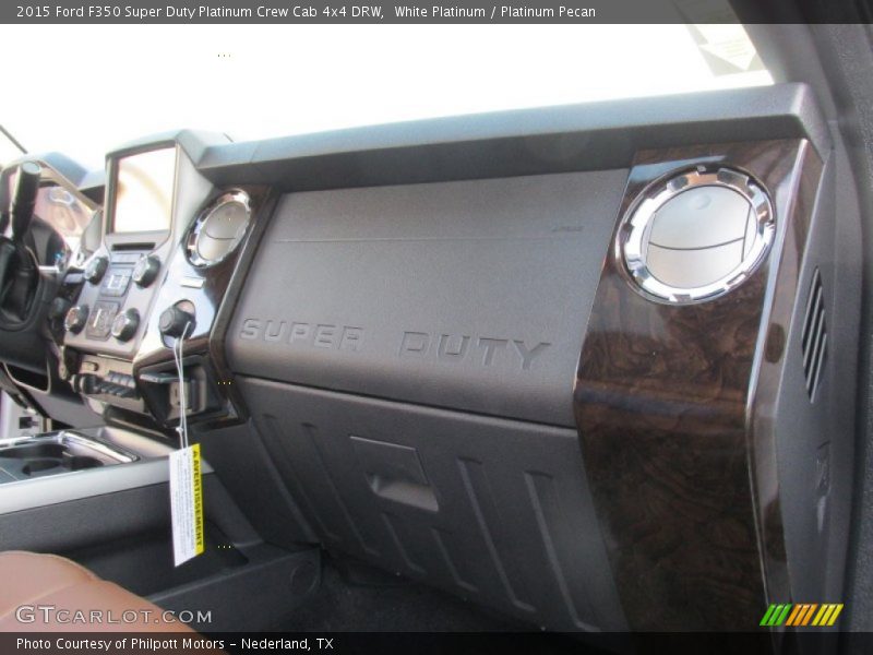 White Platinum / Platinum Pecan 2015 Ford F350 Super Duty Platinum Crew Cab 4x4 DRW