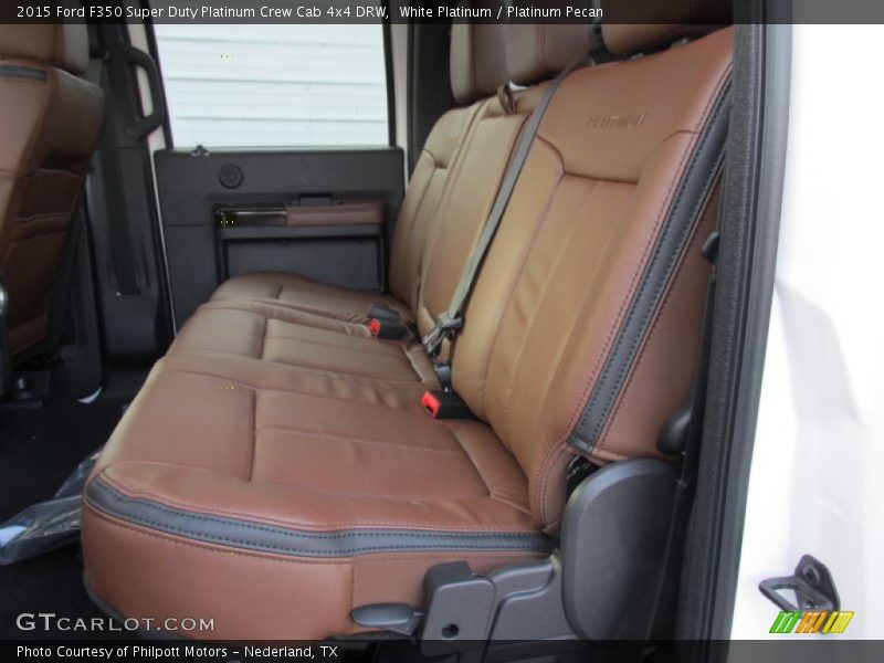 White Platinum / Platinum Pecan 2015 Ford F350 Super Duty Platinum Crew Cab 4x4 DRW