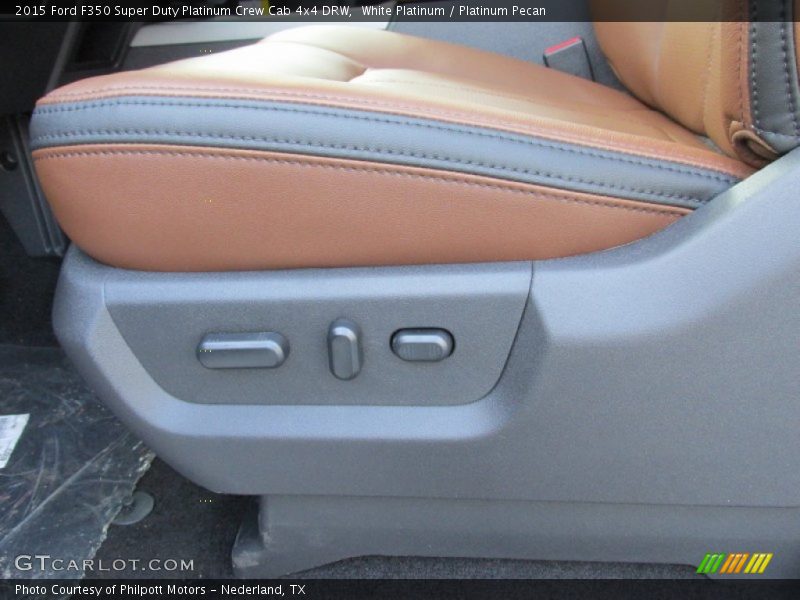 White Platinum / Platinum Pecan 2015 Ford F350 Super Duty Platinum Crew Cab 4x4 DRW