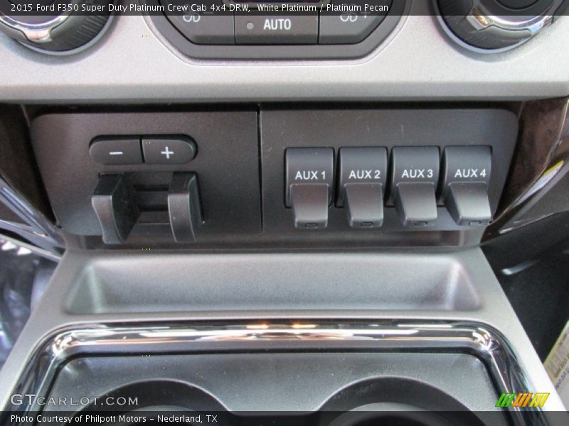 White Platinum / Platinum Pecan 2015 Ford F350 Super Duty Platinum Crew Cab 4x4 DRW