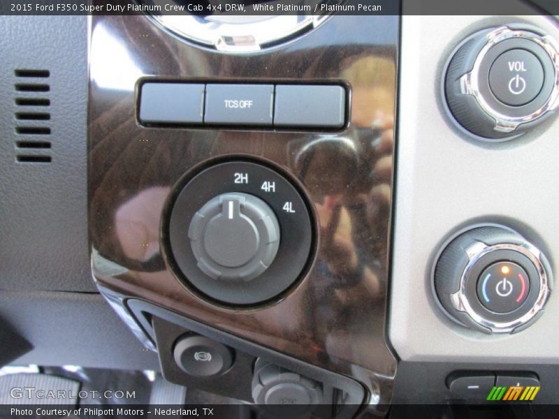 White Platinum / Platinum Pecan 2015 Ford F350 Super Duty Platinum Crew Cab 4x4 DRW