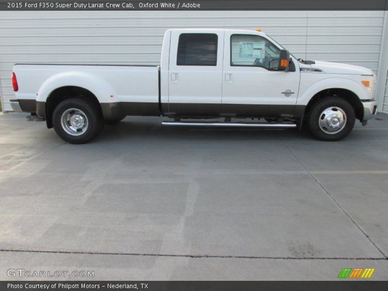 Oxford White / Adobe 2015 Ford F350 Super Duty Lariat Crew Cab