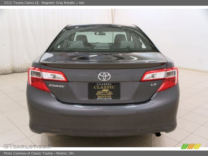 Magnetic Gray Metallic / Ash 2012 Toyota Camry LE