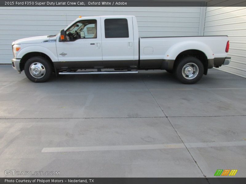 Oxford White / Adobe 2015 Ford F350 Super Duty Lariat Crew Cab