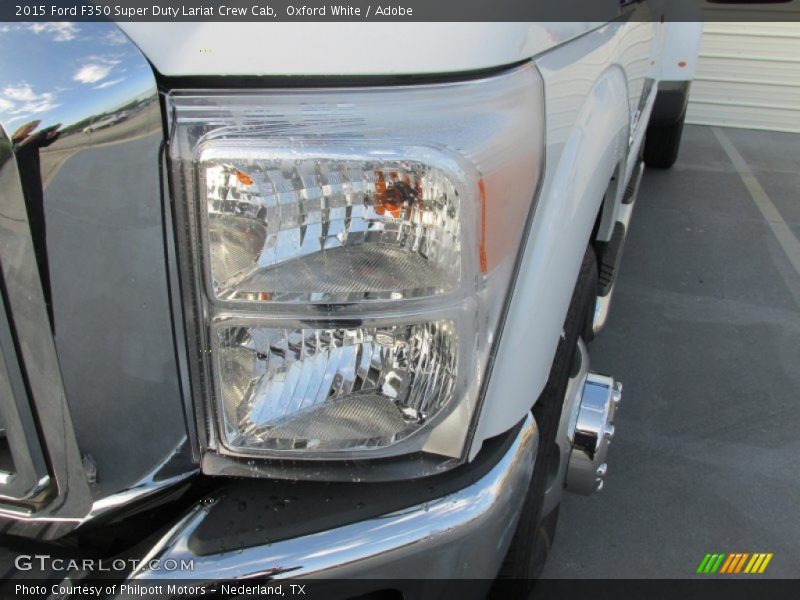 Oxford White / Adobe 2015 Ford F350 Super Duty Lariat Crew Cab