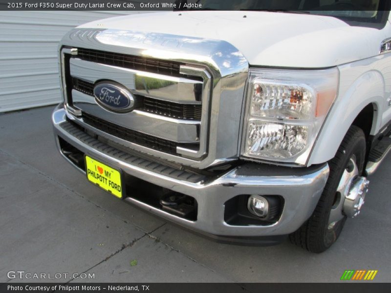 Oxford White / Adobe 2015 Ford F350 Super Duty Lariat Crew Cab