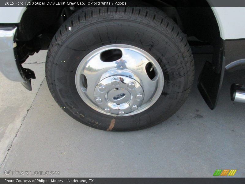 Oxford White / Adobe 2015 Ford F350 Super Duty Lariat Crew Cab