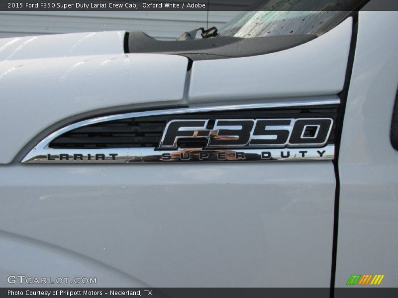 Oxford White / Adobe 2015 Ford F350 Super Duty Lariat Crew Cab