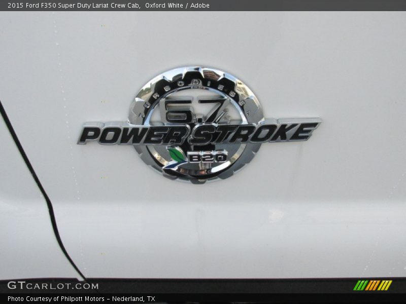 Oxford White / Adobe 2015 Ford F350 Super Duty Lariat Crew Cab