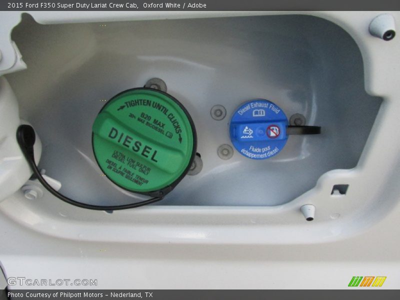Oxford White / Adobe 2015 Ford F350 Super Duty Lariat Crew Cab