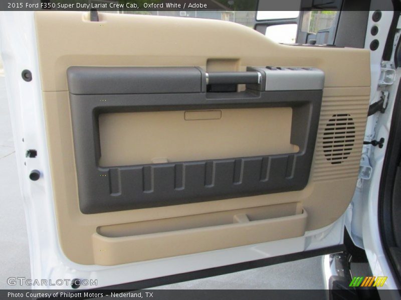 Oxford White / Adobe 2015 Ford F350 Super Duty Lariat Crew Cab