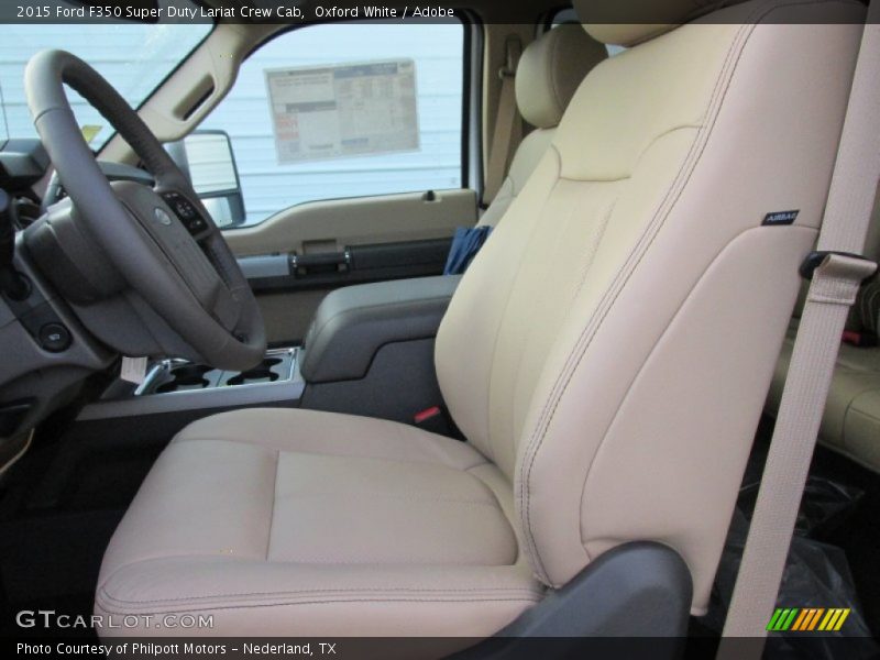 Oxford White / Adobe 2015 Ford F350 Super Duty Lariat Crew Cab