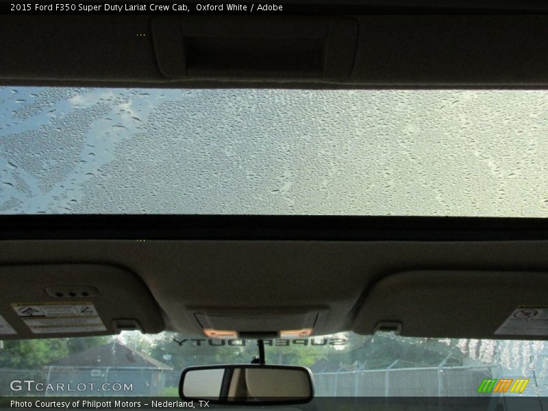 Oxford White / Adobe 2015 Ford F350 Super Duty Lariat Crew Cab