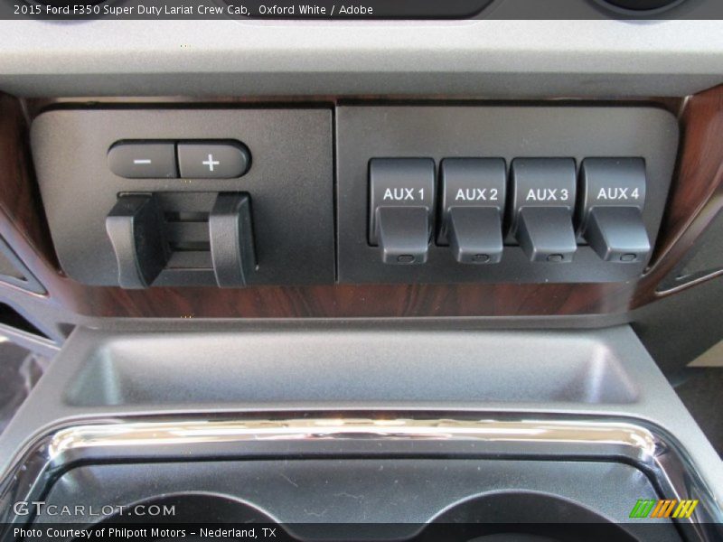 Oxford White / Adobe 2015 Ford F350 Super Duty Lariat Crew Cab