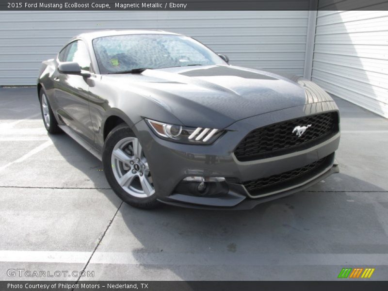 Magnetic Metallic / Ebony 2015 Ford Mustang EcoBoost Coupe