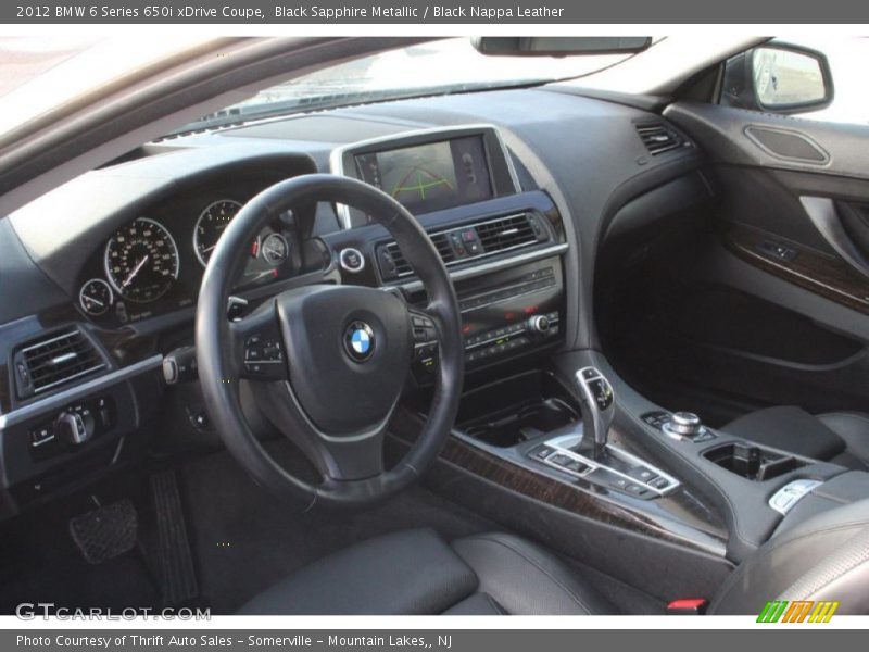 Black Sapphire Metallic / Black Nappa Leather 2012 BMW 6 Series 650i xDrive Coupe