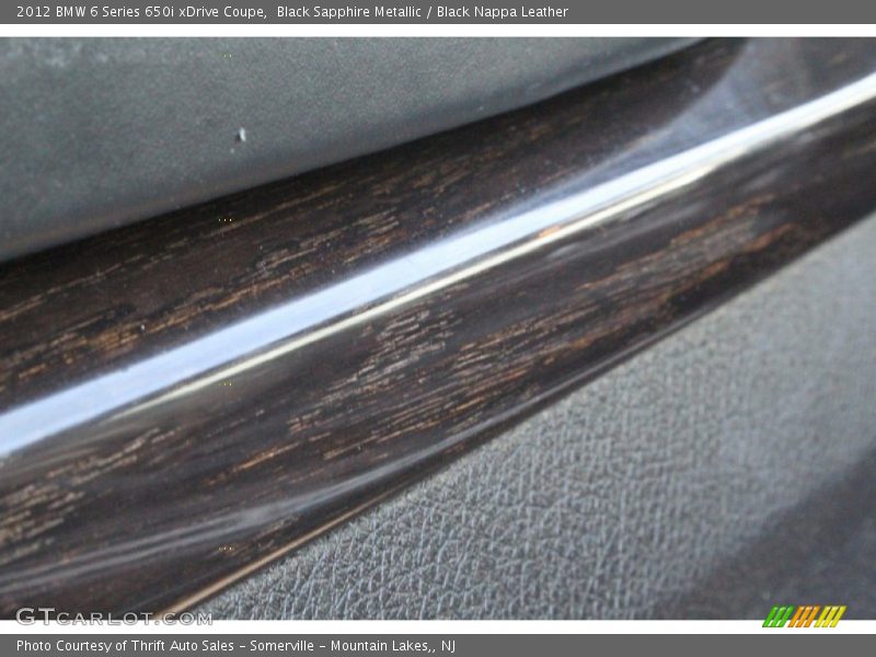 Black Sapphire Metallic / Black Nappa Leather 2012 BMW 6 Series 650i xDrive Coupe