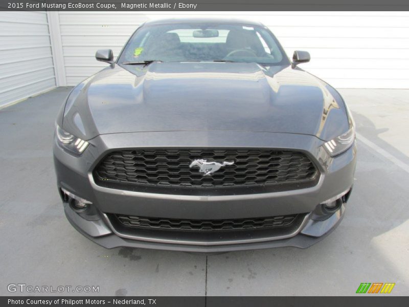 Magnetic Metallic / Ebony 2015 Ford Mustang EcoBoost Coupe