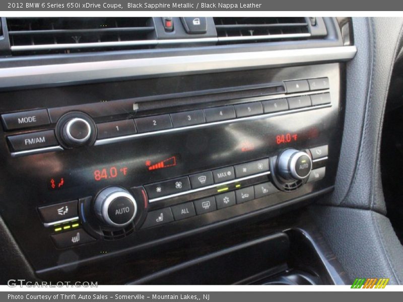 Black Sapphire Metallic / Black Nappa Leather 2012 BMW 6 Series 650i xDrive Coupe