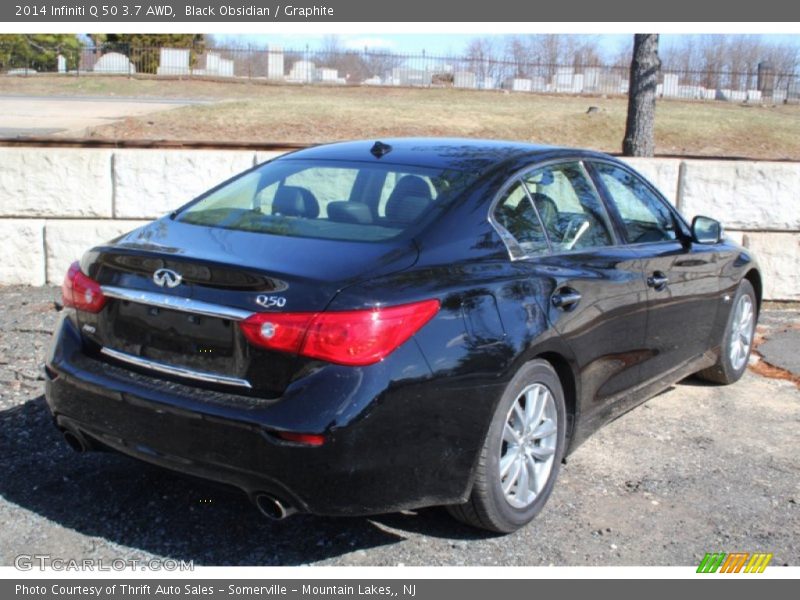 Black Obsidian / Graphite 2014 Infiniti Q 50 3.7 AWD