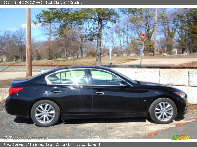 Black Obsidian / Graphite 2014 Infiniti Q 50 3.7 AWD