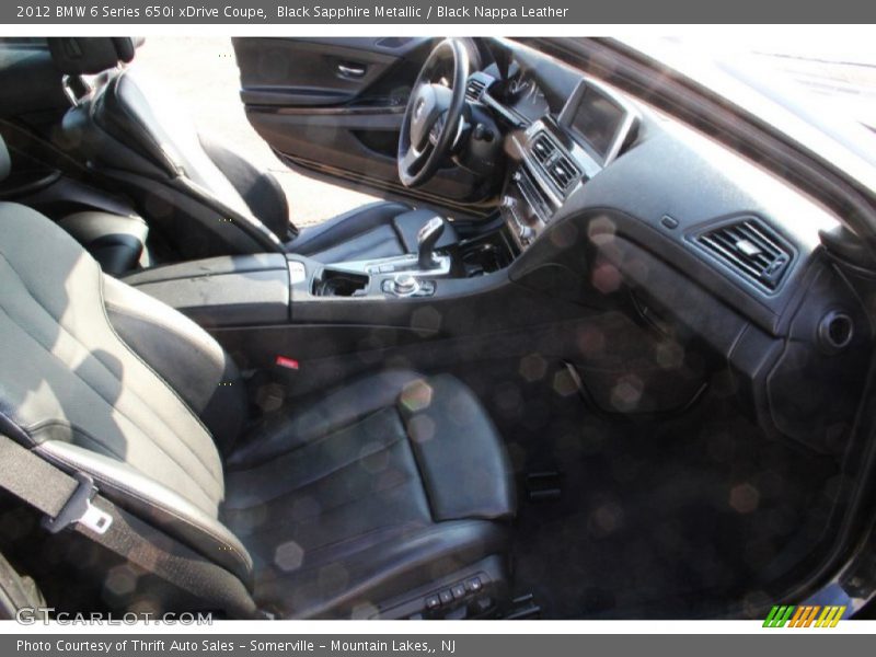 Black Sapphire Metallic / Black Nappa Leather 2012 BMW 6 Series 650i xDrive Coupe