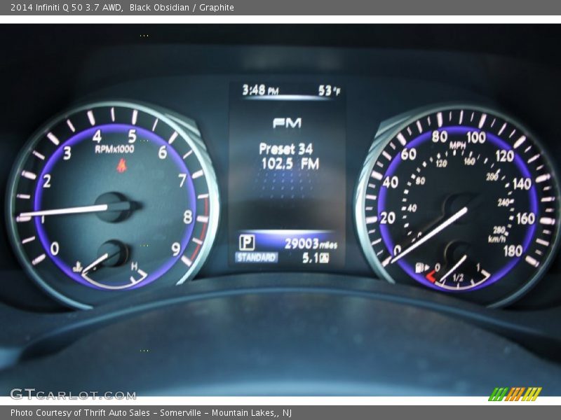 Black Obsidian / Graphite 2014 Infiniti Q 50 3.7 AWD
