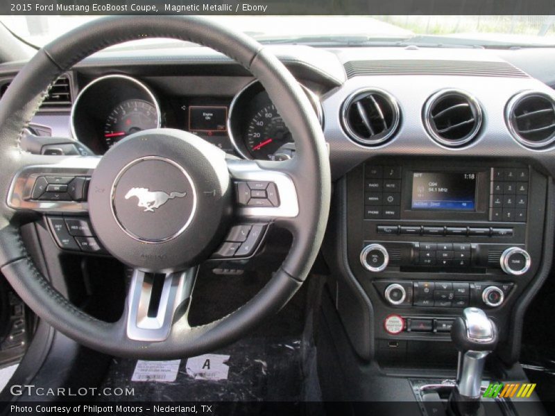 Magnetic Metallic / Ebony 2015 Ford Mustang EcoBoost Coupe